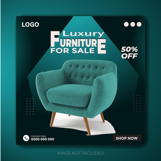 Home Decor Furniture Sale Social Media Post Ad Design Ideas