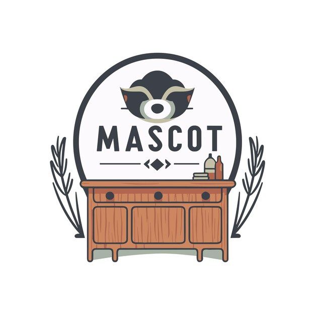 Home decor mascotte logo vectorbdf04abc8a47498f0cf8d53f