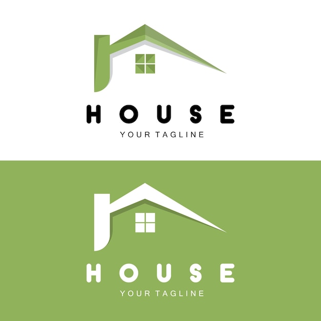 Домашний дизайн логотипа здание логотип недвижимость и значок строительной компании