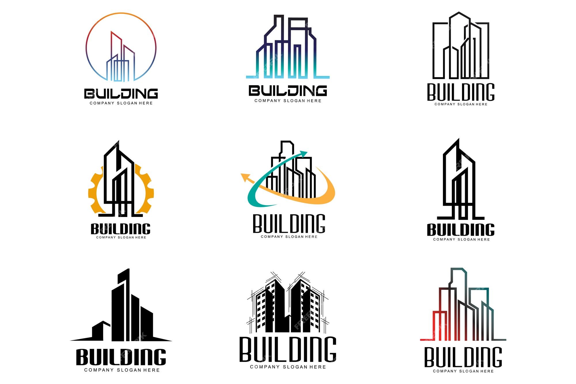 Premium Vector | Home design logo building logo property and ...