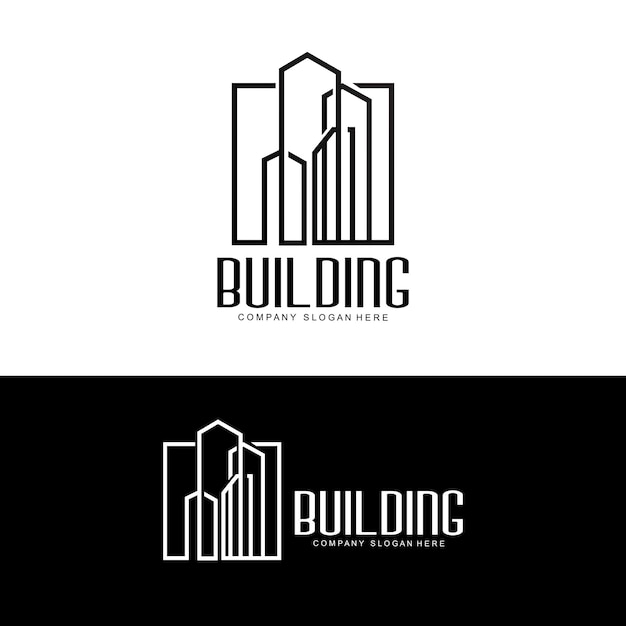 Home design logo gebouw logo property and construction company icon