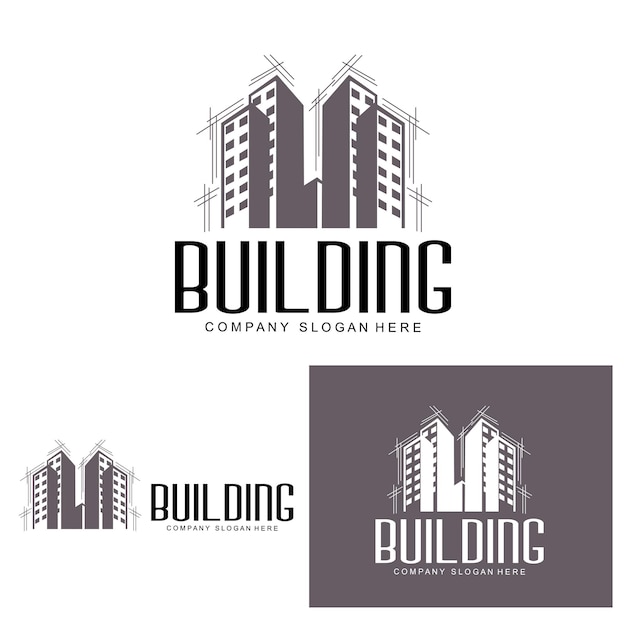 Home Design Logo Gebouw Logo Property And Construction Company Icon