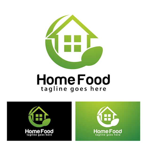 Home Eten logo ontwerpsjabloon