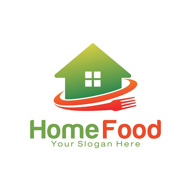 Home food logo design template