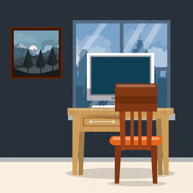 Home furniture illustration