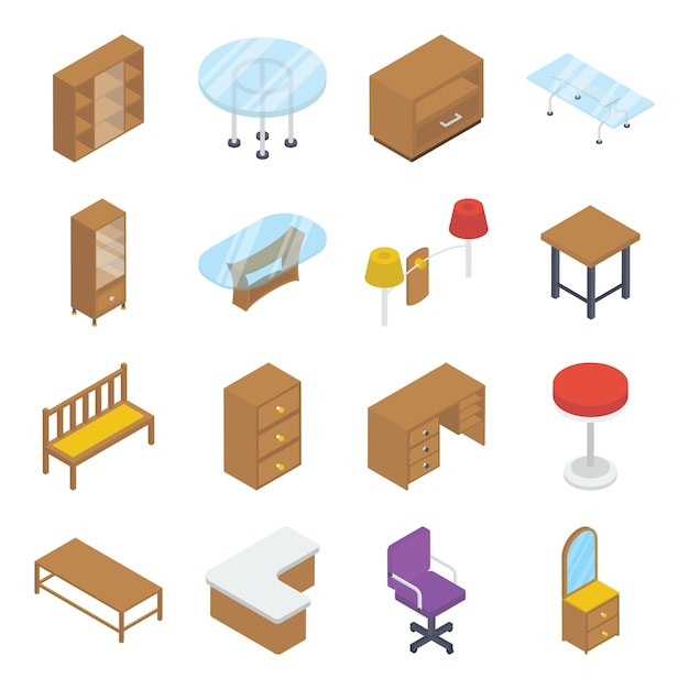 Home Furniture Isometric Pack