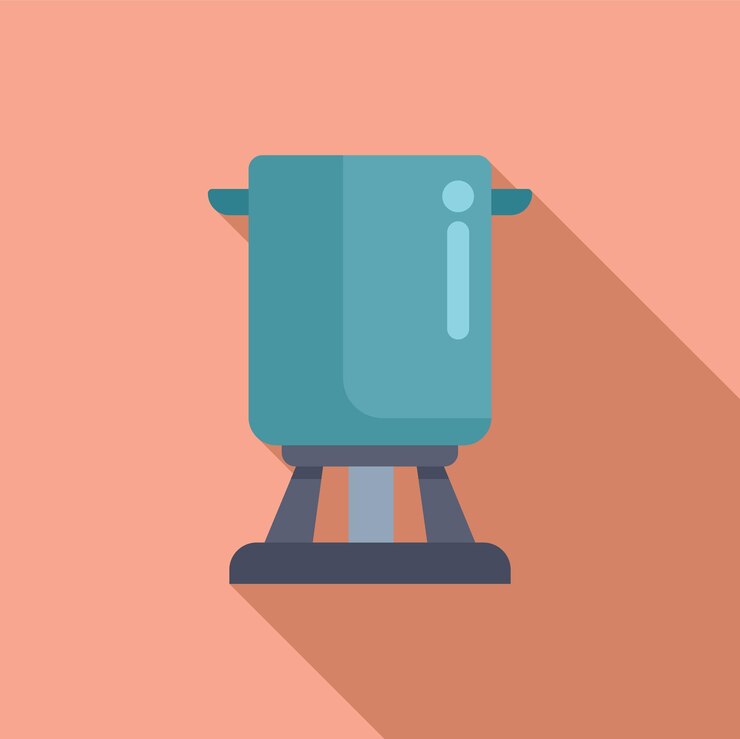 Vector home gas boiler heating water for central heating system