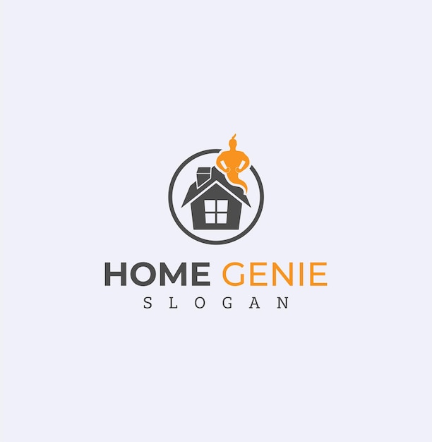 HOME GENIE LOGO DESIGN.