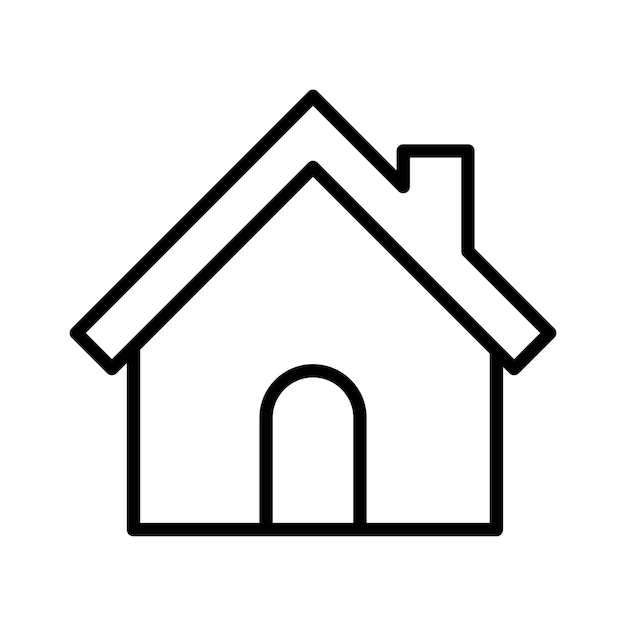 Home house construction outline icon vector illustration