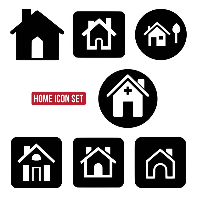 home icon flat vector illustration