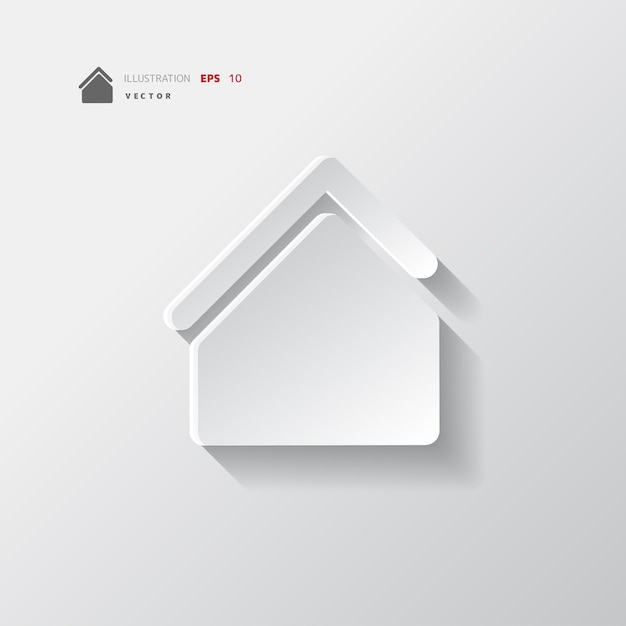 Vector home icon house symbol interface element