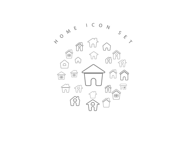 Home icon set design