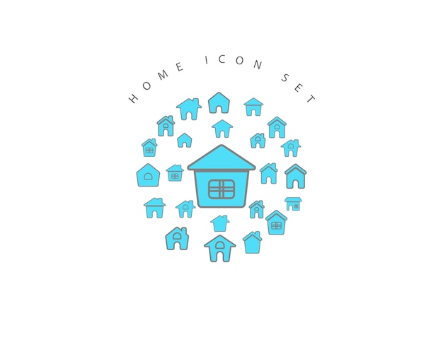 Home icon set design