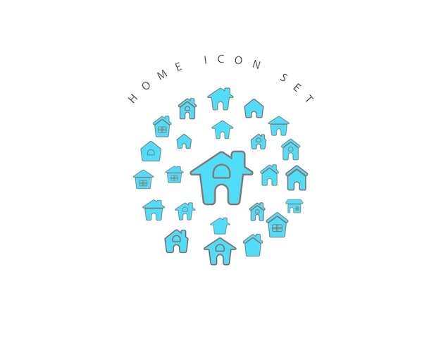 Home icon set design