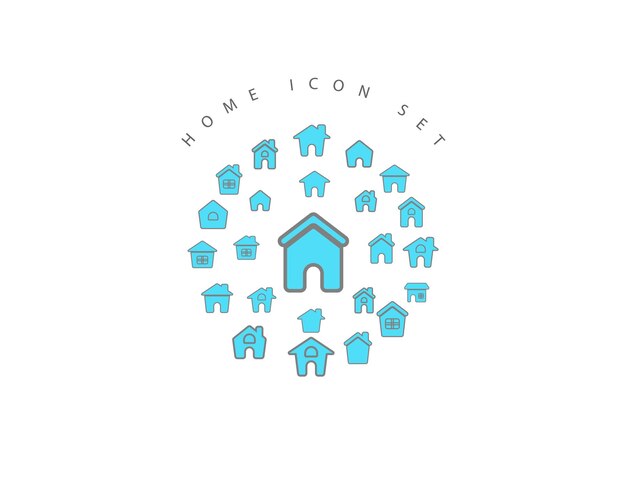 Home icon set design