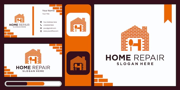 Home improvement company logo template Real Estate