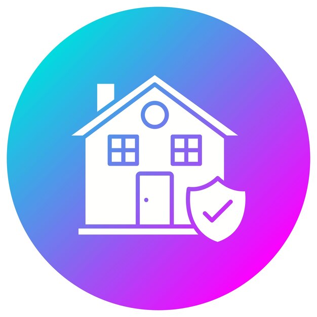 Vector home insurance vector icon can be used for real estate iconset