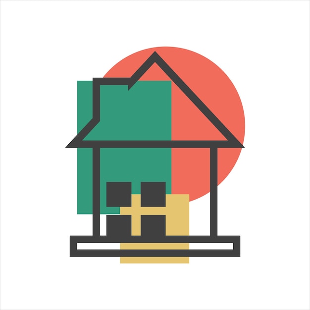 Дизайн логотипа домашнего интерьера и мебели