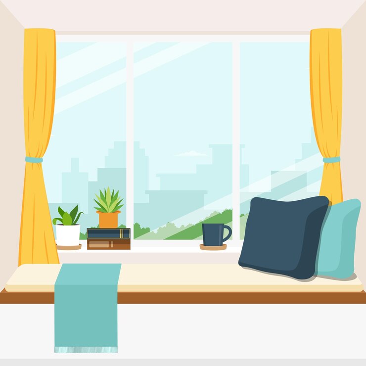 Vector 홈 인테리어 배경 그림