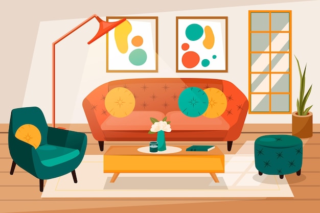 home interior - background for video conferencing