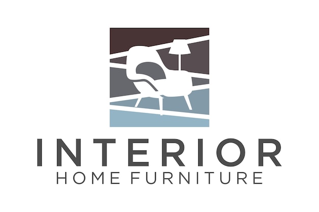 ホーム インテリア ロゴ デザイン ソファ椅子と家庭用家具