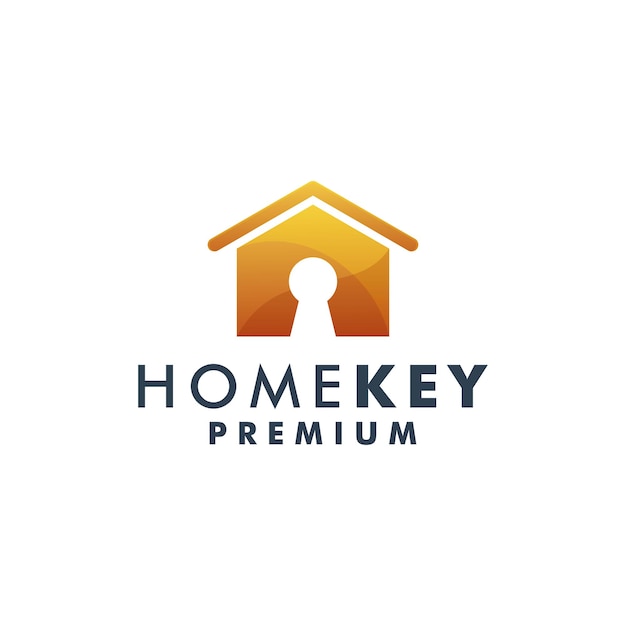 Home key logo template house icon design logotype vector 3