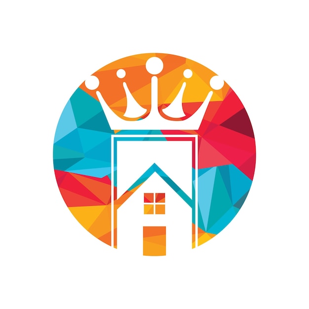 Home king vector logo design