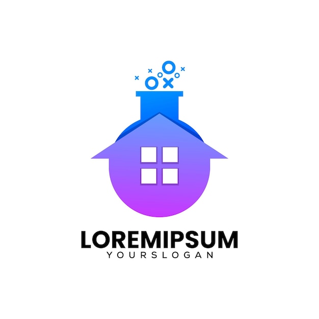 Modello di progettazione del logo del laboratorio domestico