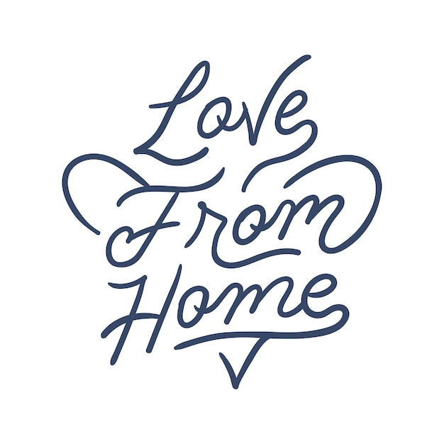 Home lettering quotes vector