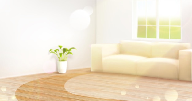 Vector home living room background