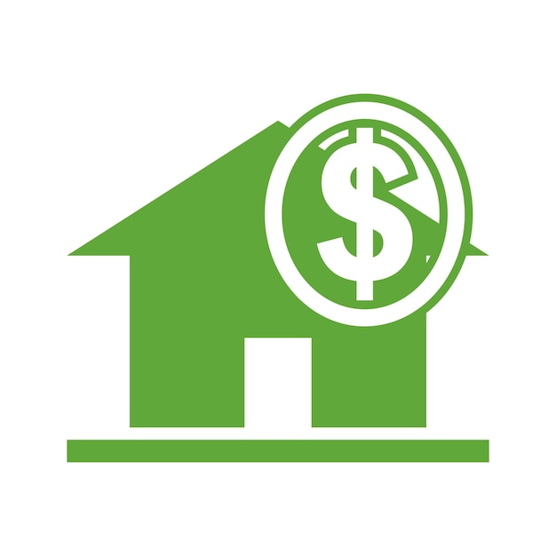 Vector home loan icon logo