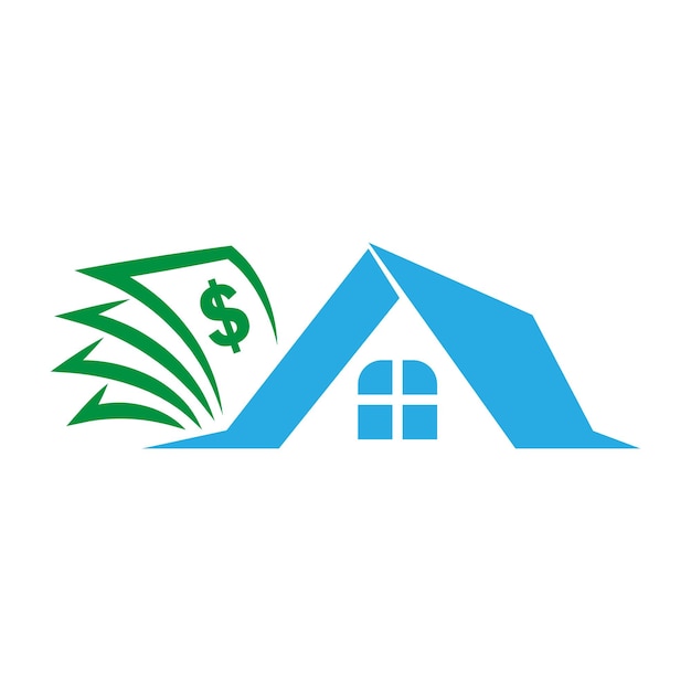 Vector home loan icon logo