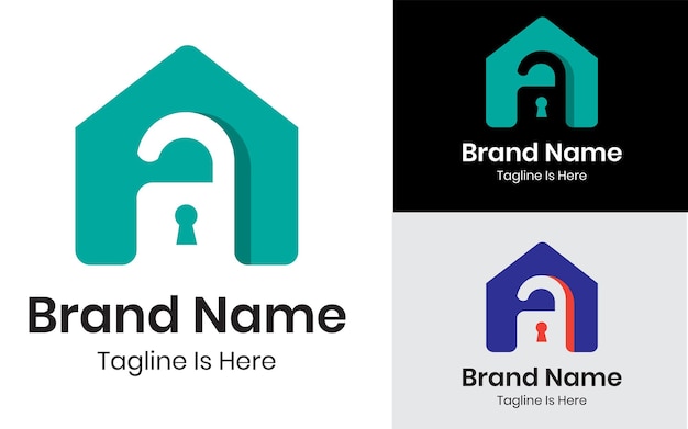 home lock logo design