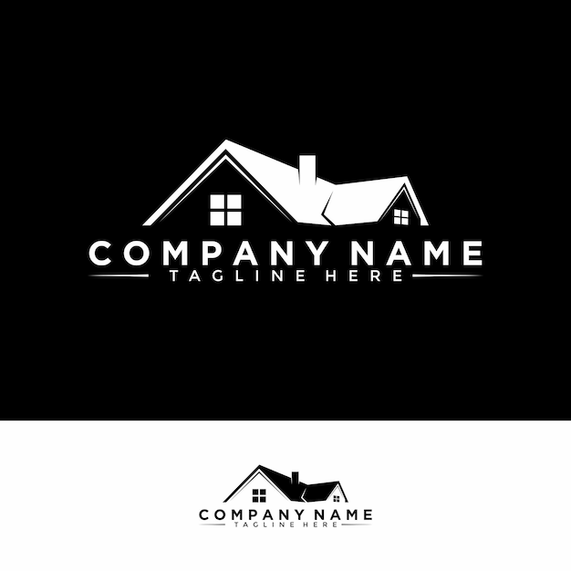 Дизайн логотипа дома realty property and real estate logo concept значок крыши дома