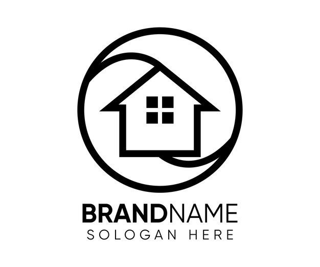 Home logo design vector template