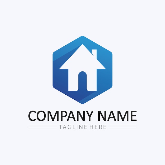 Vector home logo icon vector illustration design templatehome and house logo design vector logo architecture and building design property stay at home estate business logo