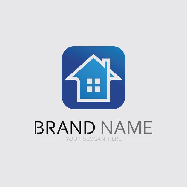 Home logo icoon vector illustratie ontwerp sjabloonHome en huis logo ontwerp vector logo architectuur en gebouwontwerp eigendom verblijf op huis landgoed Business logo