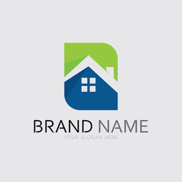 Home logo icoon vector illustratie ontwerp sjabloonhome en huis logo ontwerp vector logo architectuur en gebouwontwerp eigendom verblijf op huis landgoed business logo