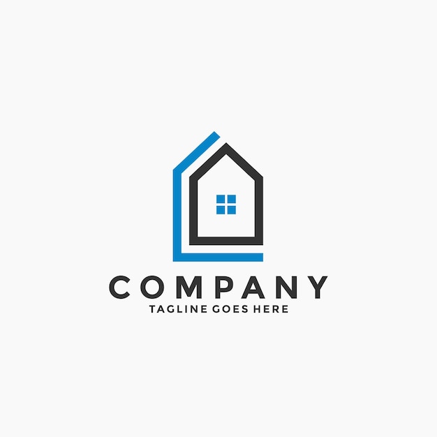 Home logo,real estate logo, builder logo, roof construction logo design template vector illustration