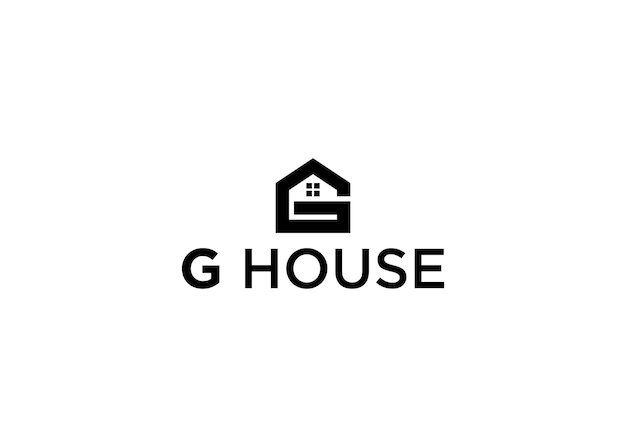 Home Logo Template - Letter G, house, and real estate Symbol Logo.