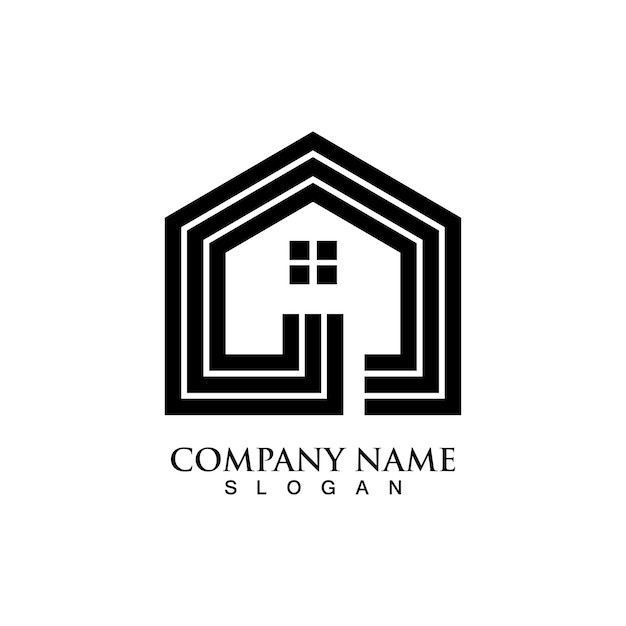 Home logo template vector for interior design businessPrint