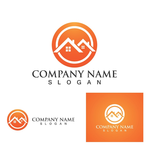Шаблон дизайна векторной иконки домашнего логотипа
