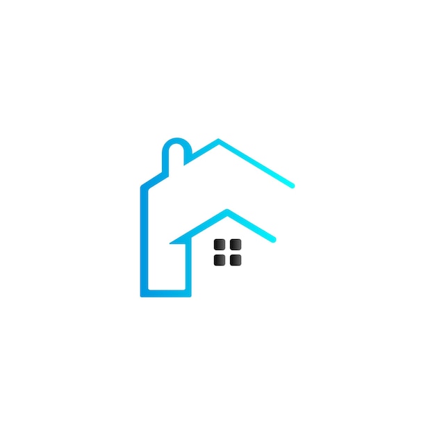 Home logo with line design