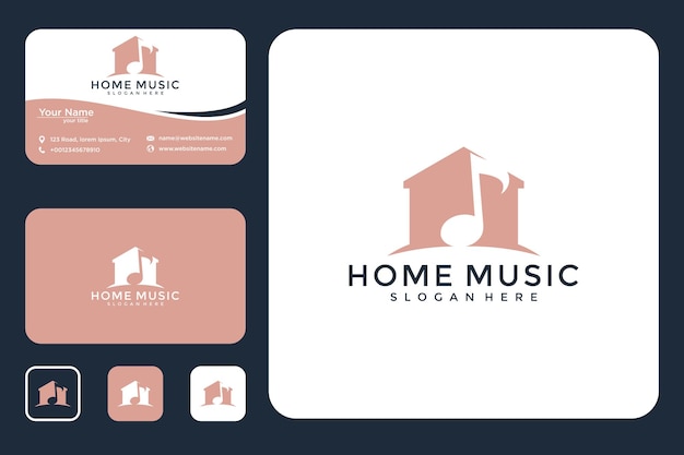 home music design and business card