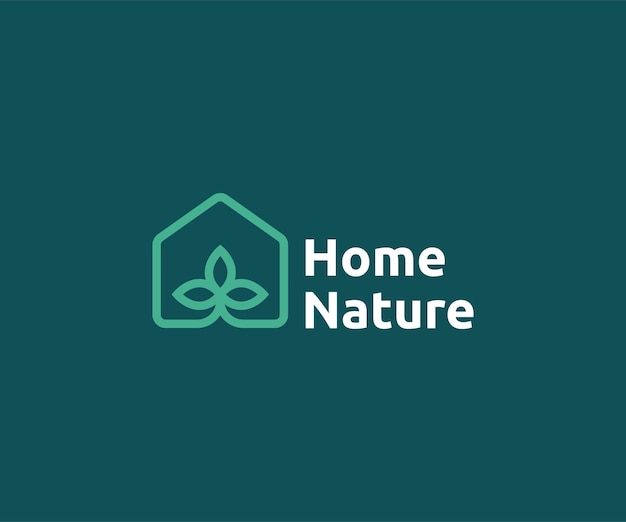 あなたの会社の自然ロゴデザインのホーム