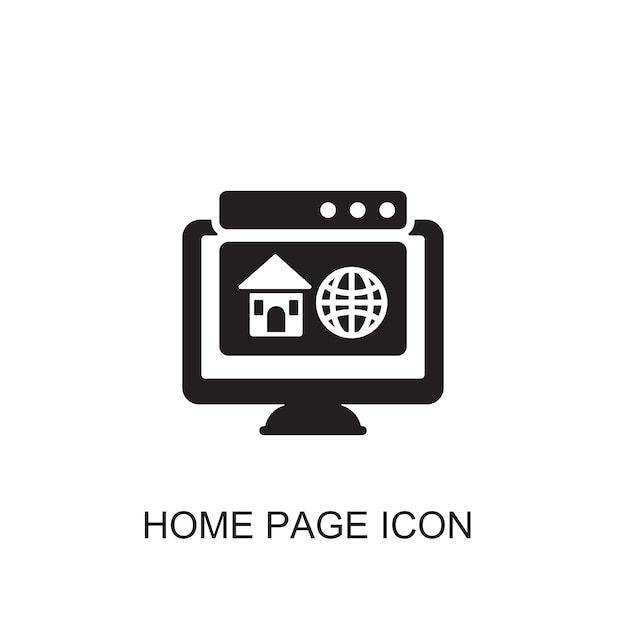 Vector home page vector icon icon