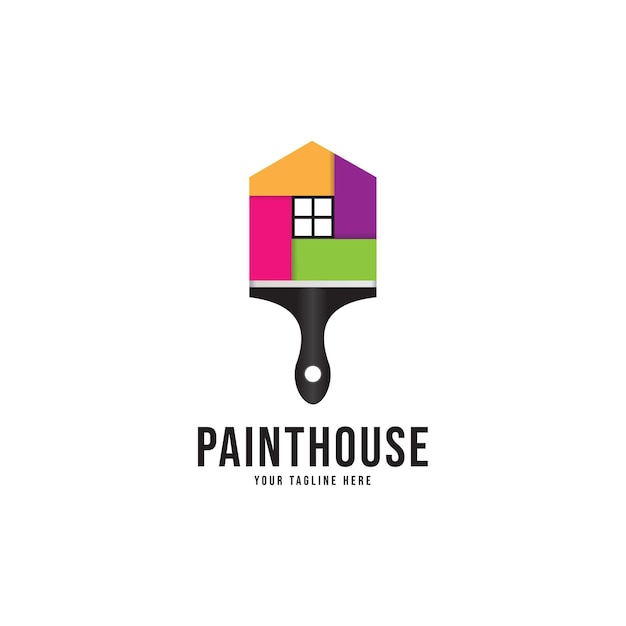 Home Paint Logo, Home Decoration Identity