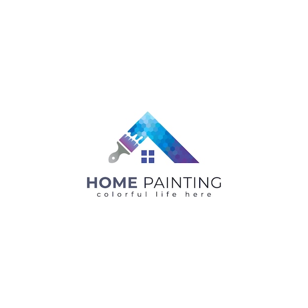 Home painting colorful logo