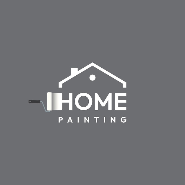 Home painting logo vector design template