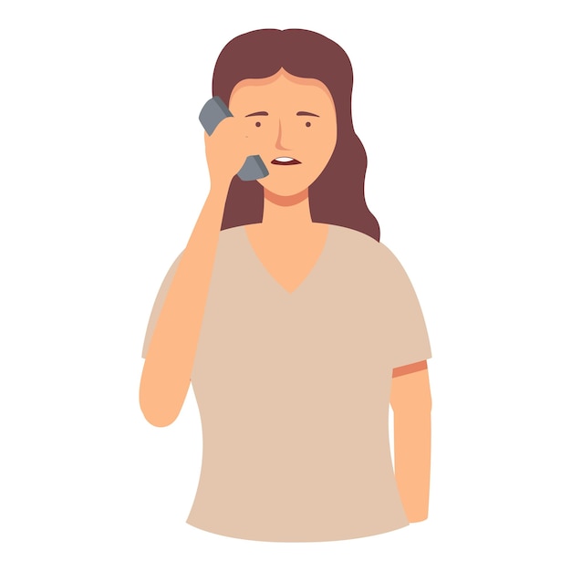 Vector home phone conversation icon cartoon vector parent talking